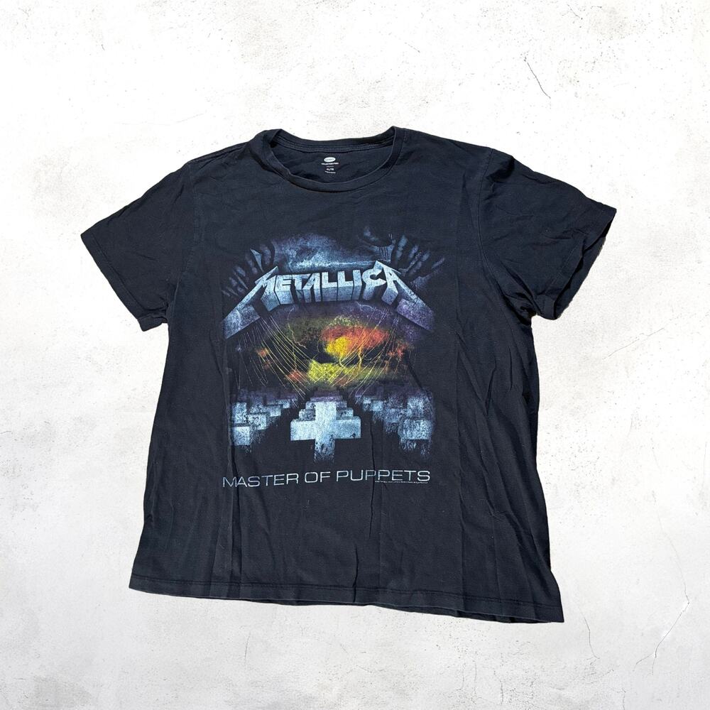 🎸 Metallica Master of Puppets T Shirt Black Graphic Metal Rock Band Tee XL 🤘